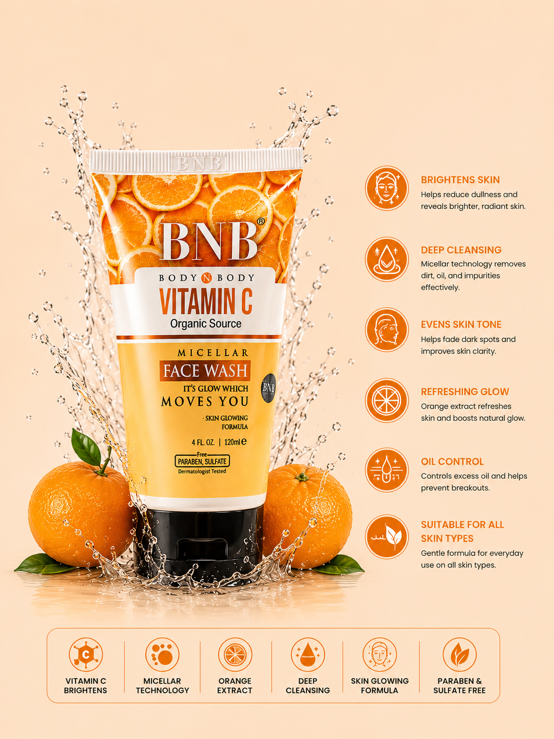 BNB Vitamin C Face Wash