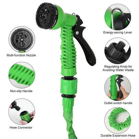 Expandable, Flexible and Durable expandable length Magic Hose water pipe for Gardening and car wash pipe with 7 spray modes